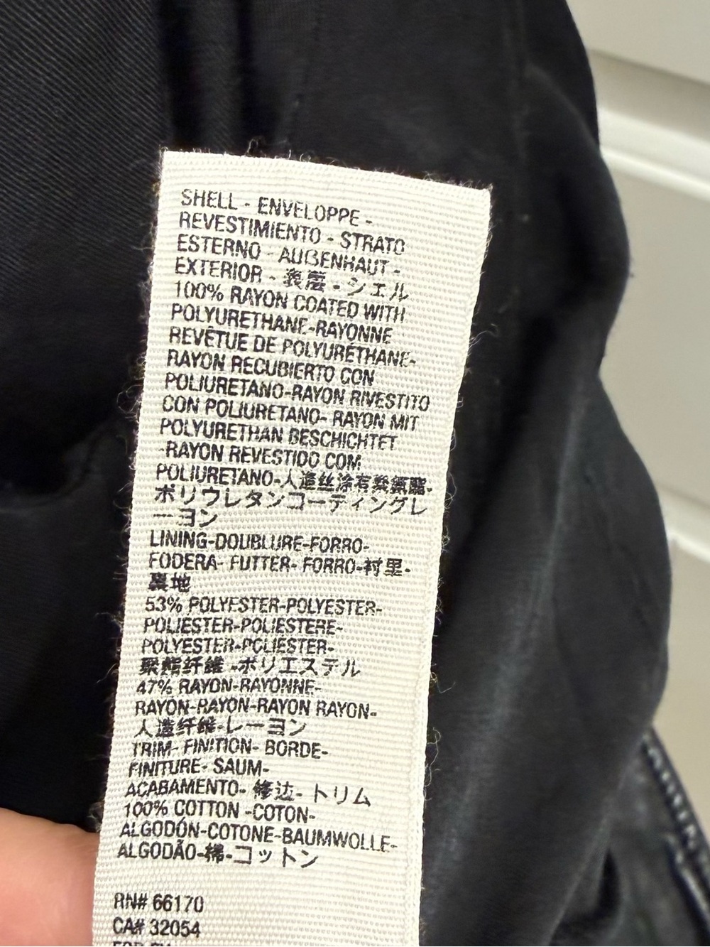 We The Free People Black Faux Leather Moto Jacket with Hooded Liner - Picture 12 of 12
